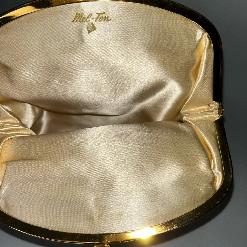 Vintage Gold evening bag 2piece set - Picture 4 of 8